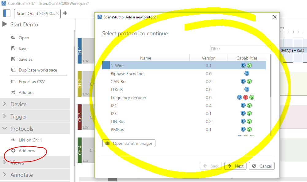 Add a new protocol decoder (analyzers)