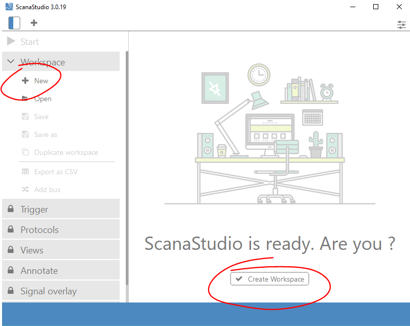 create new workspace